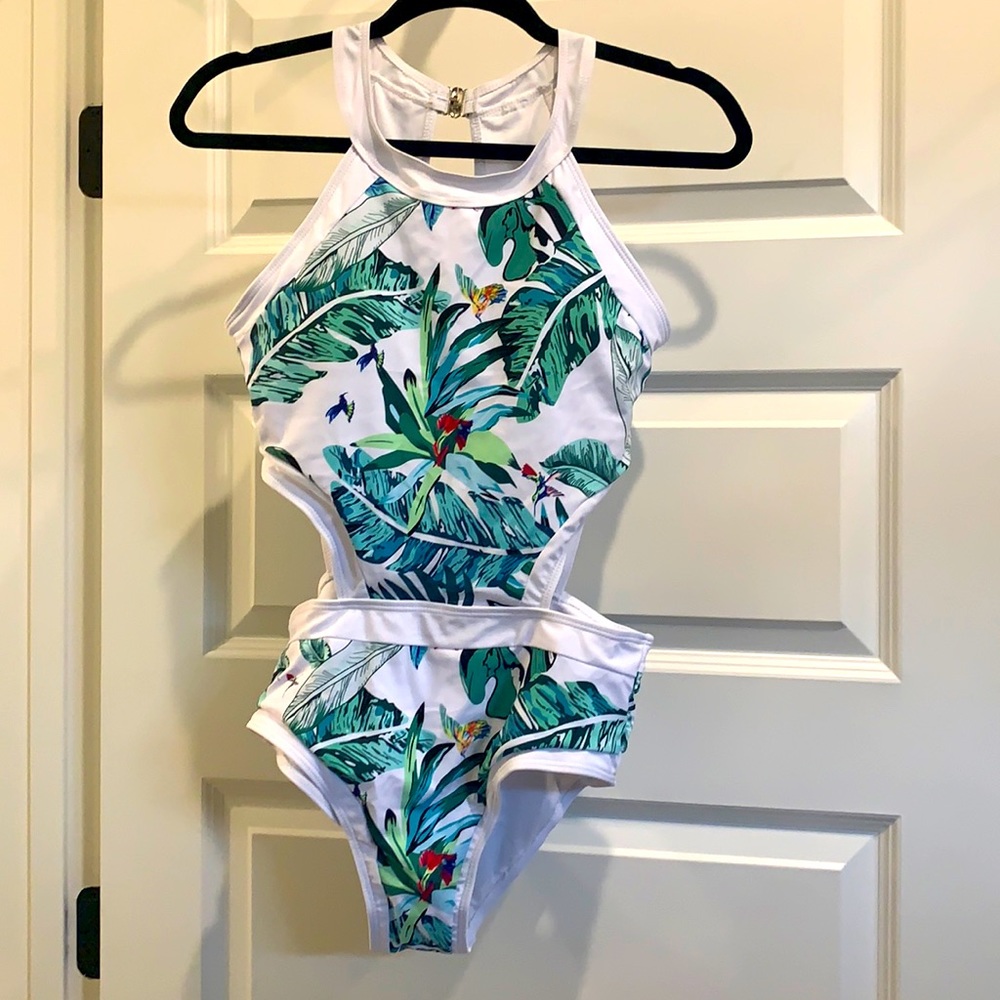 Jungle Leaf one piece swimsuit